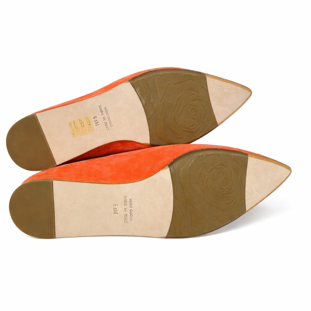 TARYN ROSE Renatta Suede Wedge Pointed Toe Mules! - Picture 5 of 5